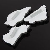 Whitelotous Christmas Theme Cookie Cutters - Plastic Fondant Cake Sugarcraft Cutter Decorating Baking Mold Plunger... N21