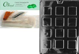 Cybrtrayd AO065 Plain Square Mints Chocolate Candy Mold with Exclusive Cybrtrayd Copyrighted Chocolate Molding... N2