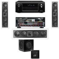 Klipsch KL-6504-THX In-Wall 3.1-SW-310 Denon AVR-X4000 IN-Command 7.2- White