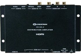 Crestron HD-DA-2 1-to-2 HDMI Distribution Amplifier &amp; Audio Converter