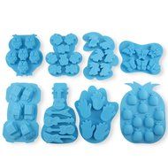 Candy Making Molds, 8 PCS YYP [Night Owl, Car, Bear, Guitar, Rabbit, Hand, Butterfly, Pineapple Shape Mold] Silicone... N5