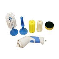 Household Powered Dish Scrubber Set, Cordless Portable Electric Kitchen Brush Blue N3