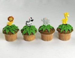 Zoo Animal Cupcake Picks - by Bakery Supplies (24-Pack) N5
