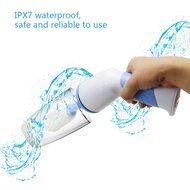 Household Powered Dish Scrubber Set, Cordless Portable Electric Kitchen Brush Blue N4