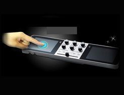 PDJ Portable Disc Jockey DJ Handheld Controller Mixer Turn table N7