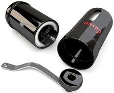 Black Stainless Steel Manual Coffee Grinder with Adjustable Ceramic Conical Burr for Consistent Fine Grind. Hand... N5