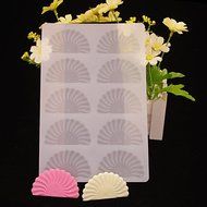 Y&amp;XL&amp;H Semi-Circle Flower Shape Chocolate Plugin Mold for Cake Decoration Silicone Material N3