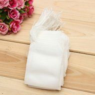 "100Pcs Non-woven Fabric String Seal Tea Bag Filter Empty" shopping N4