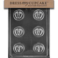 Dress My Cupcake Chocolate Candy Mold, Baby Feet Cookie Mold, Baby Shower