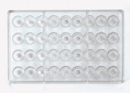 Martellato Polycarbonate Chocolate Mold, Cherry Cordial N54