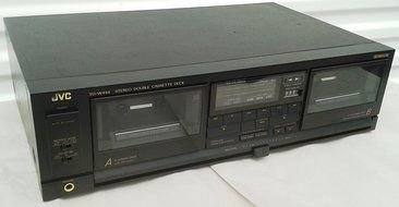JVC TD-W444 Recordable Stereo Double Cassette Tape Deck Complete with Audio Vido Cables and Digital PDF Service... N4