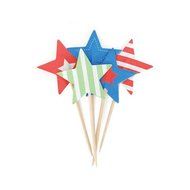 Paper Eskimo 25-Pack Super Stars Cupcake Toppers N3