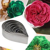 7Pcs Kitchen Baking Mold Fondant Party Wedding Decor Rose Petal Cookie Cake Cutters Biscuit Pastry Mould N4