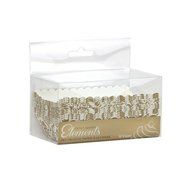 Hanna K. Signature 12 Count Elements Rectangle Mini Loaf Baking Pans, Gold