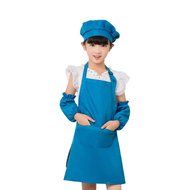 Generic Children's Artists Aprons - Kitchen, Classroom, Community Event, Crafts &amp; Art Painting Activity (M, blue) N7