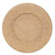 Entertaining with Caspari Rattan Cocktail Napkin Holder, White N6