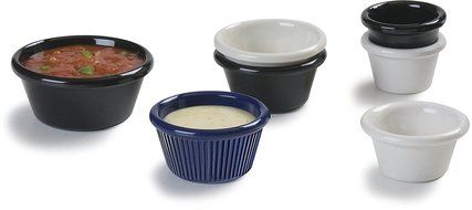 Carlisle 4312142 SAN Smooth Ramekin, 1.5-oz. Capacity, 1.43 x 2.49", Bone (Case of 48) N8