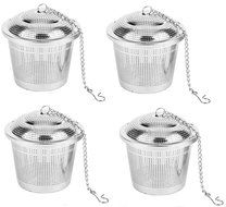 Bekith Premium Tea Infuser - Stainless Steel - Single Cup - Perfect Strainer for Loose Leaf Tea, Set of 4 N2