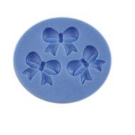 SHINA New Arrival Fondant Silicone Sugar Three Bows Shaped Cake Craft Mold For Your Baby N2