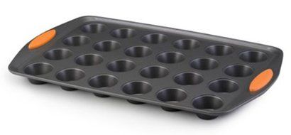 24 Cup Mini Muffin Cupcake Pan Non-Stick, With Silicone Baking Cupcake Muffin Molds Colorful Set 24 pack, For... N3