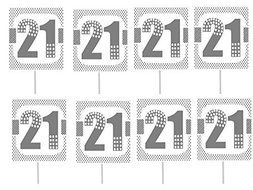 24pack 21st Birthday Cupcake Decoration Picks
