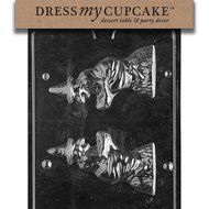 Dress My Cupcake DMCH074 Chocolate Candy Mold, 3D Witch, Halloween