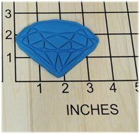 Wedding Engagement Diamond shape Fondant Cookie Cutter and Stamp #1338