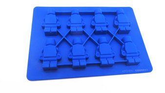 Kitchen Connect Premium Building Blocks,Bricks &amp; Minifigure silicone molds,6pack for Ice Cube Molds,Chocolate... N3