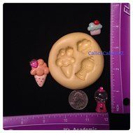 Ice Cream Cone Cupcake Bubble Gum Machine Fondant Mold Chocolate Candy Gumpaste Soap Resin Clay