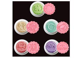 50g 8 Styles Hand Made ice Moon Cake Mooncake Decoration Mold Mould Flowers Round DIY Tools N3