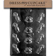 Dress My Cupcake DMCN004 Chocolate Candy Mold, Lobster Assortment, Nautical