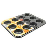 Generic 12 Cups Nonstick Mini Muffin Mold Stainless Steel Pan N2