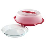Pyrex Portables Pie Carrier with 9-Inch Pie Plate N3