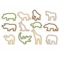 Sher 12PCS Plastic Animal Cookie Cutter Baking Tools Pastry DIY Biscuit Cookie Mold Bear Lion N5