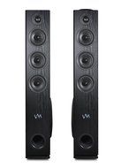 VM Audio EXAT30 Black/Cherry Floorstanding Powered Bluetooth Tower Speakers Pair N3