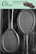 Cybrtrayd S031 Tennis Racquet Chocolate Candy Mold with Exclusive Cybrtrayd Copyrighted Chocolate Molding Instructions