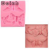Doinb Jewel Butterfly Knot Bowknot Fondant Silicone Molds Outer Size 9.5x6x1.5CM GJM-1773 FDA N7