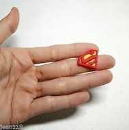 Silicone Mold Superman Logo Avengers Superheroes (22mm) Fondant Jewelry PMC Clay N2