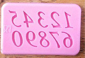 HT BAKEWARE | Set of Alphabets Upper and Lower Case with Numbers Silicone Mol... N4