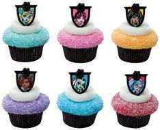 DecoPac Monster High Cupcake Topper Rings, Set of 24