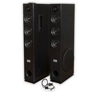 Acoustic Audio TSi350 Bluetooth Powered Floorstanding Tower Multimedia Speakers with Optical Input TSi350D