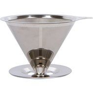 1 - 4 Cup Drip Coffee Maker with Pour-over Coffee Stand - Paperless Coffee Dripper - Reusable Stainless Steel... N5