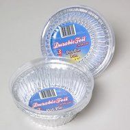 3 Pack Aluminum Pot Pie Pan with Lid