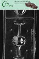 Cybrtrayd AO300 Champagne Glass All Occasions Chocolate Candy Mold