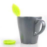 UCEC New Silicone &amp; Stainless Steel Leaf Tea Strainer Colander Infuser Ball Spice Filter (green) N6