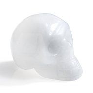 JOVIVI Hand Carved Natural Gemstone Healing Reiki Skull Head Statue Figurine 1.5 inches w/Box (Turquoise) N13