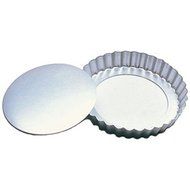 Fat Daddio's Fluted Tart Pan 18 (ga) 6 1/2" Removable Bottom 1" Deep