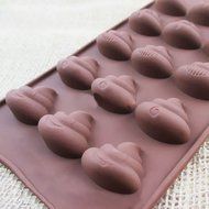 Zeroyoyo Emoji Poop Face Silicone Mold For Cake Chocoloate Candy Biscuit Ice Baking N4