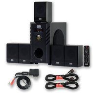Acoustic Audio AA5104 Home Theater 5.1 Speaker System with Bluetooth and 2 Extension Cables