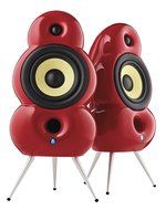 Podspeakers MiniPod Red Speakers for Stereo and Surround (Pair)